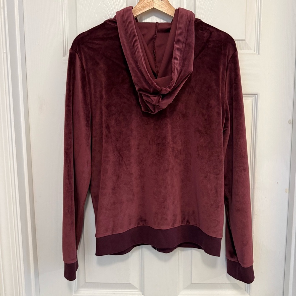 NWOT PINK Victoria's Secret Velour Full Zip Hoodie - Picture 4 of 5